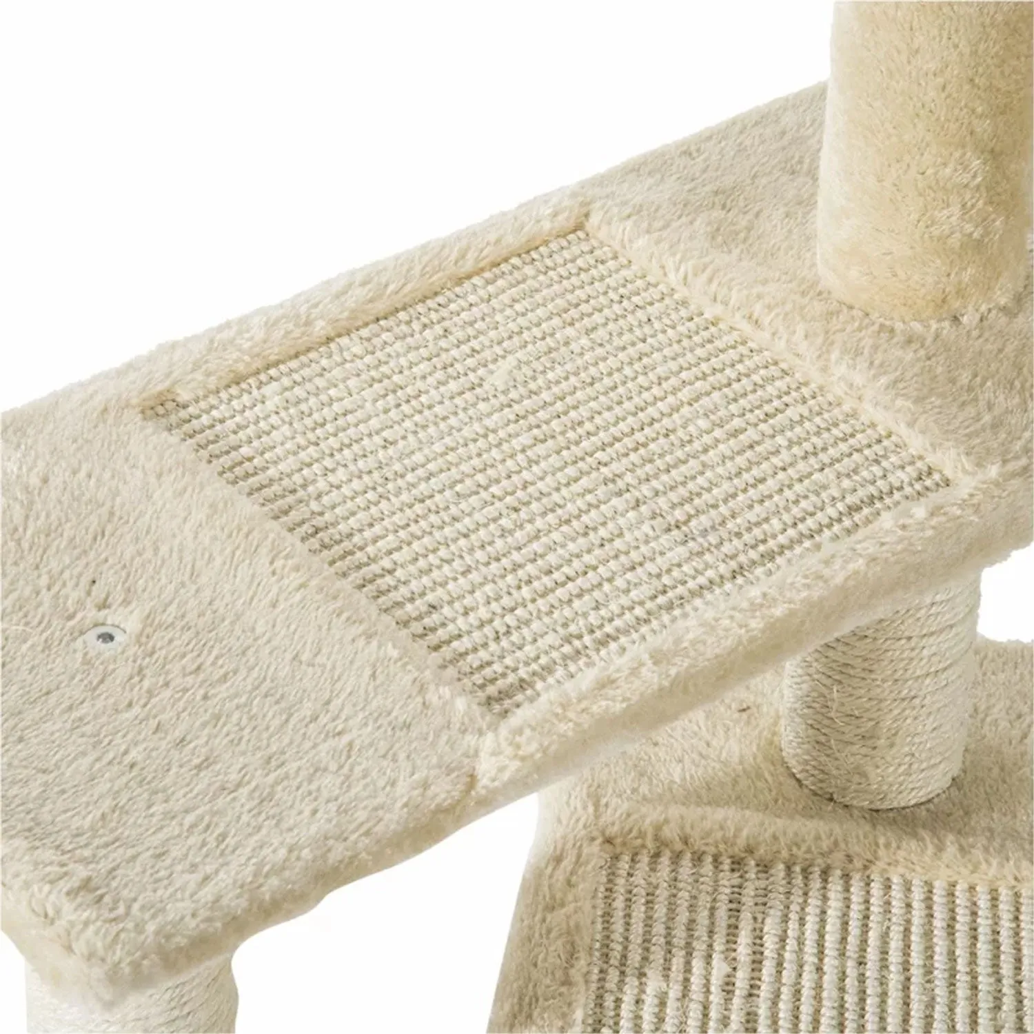 100cm Cat Tree Scratching Post Scratcher Pole Toy House Furniture Tower Condo - Beige