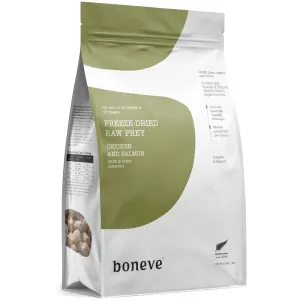 15% OFF: Boneve Chicken & Salmon Skin & Coat Support Grain-Free Freeze-Dried Raw Cat Food