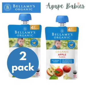 [2-Pack] Bellamy's Organic Apple Puree 120g Exp: 10/24