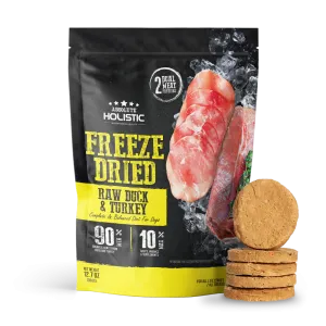 Absolute Holistic Dog Freeze Dried Raw Patties Duck & Turkey 12.7oz