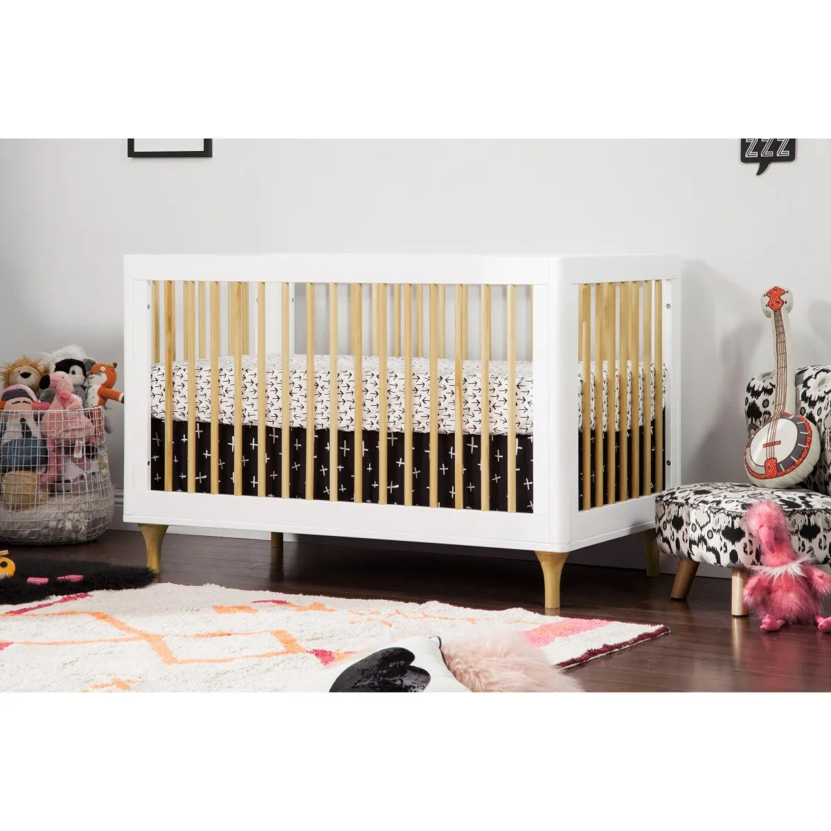 Babyletto Lolly 3-in-1 Convertible Crib with Toddler Bed Conversion Kit