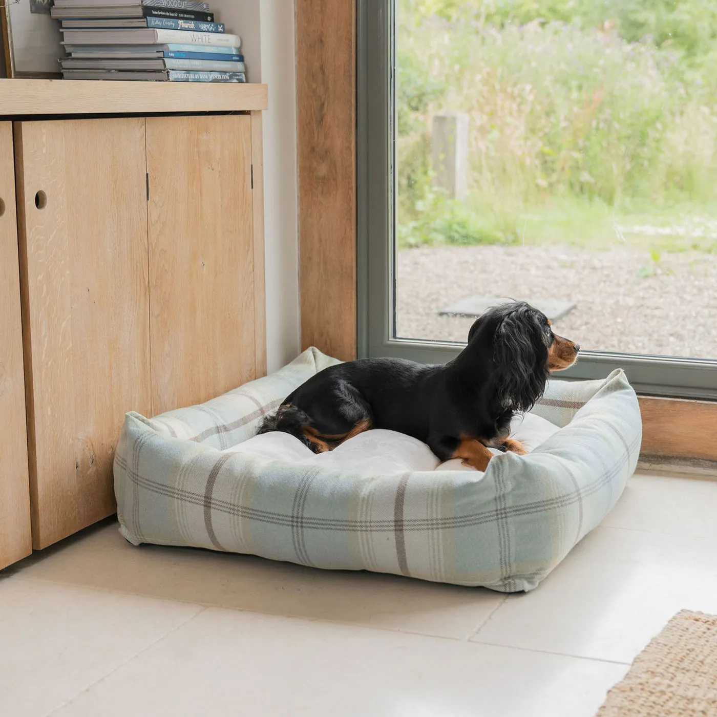 Box Bed With Removable Cover in Balmoral Tweed by Lords & Labradors