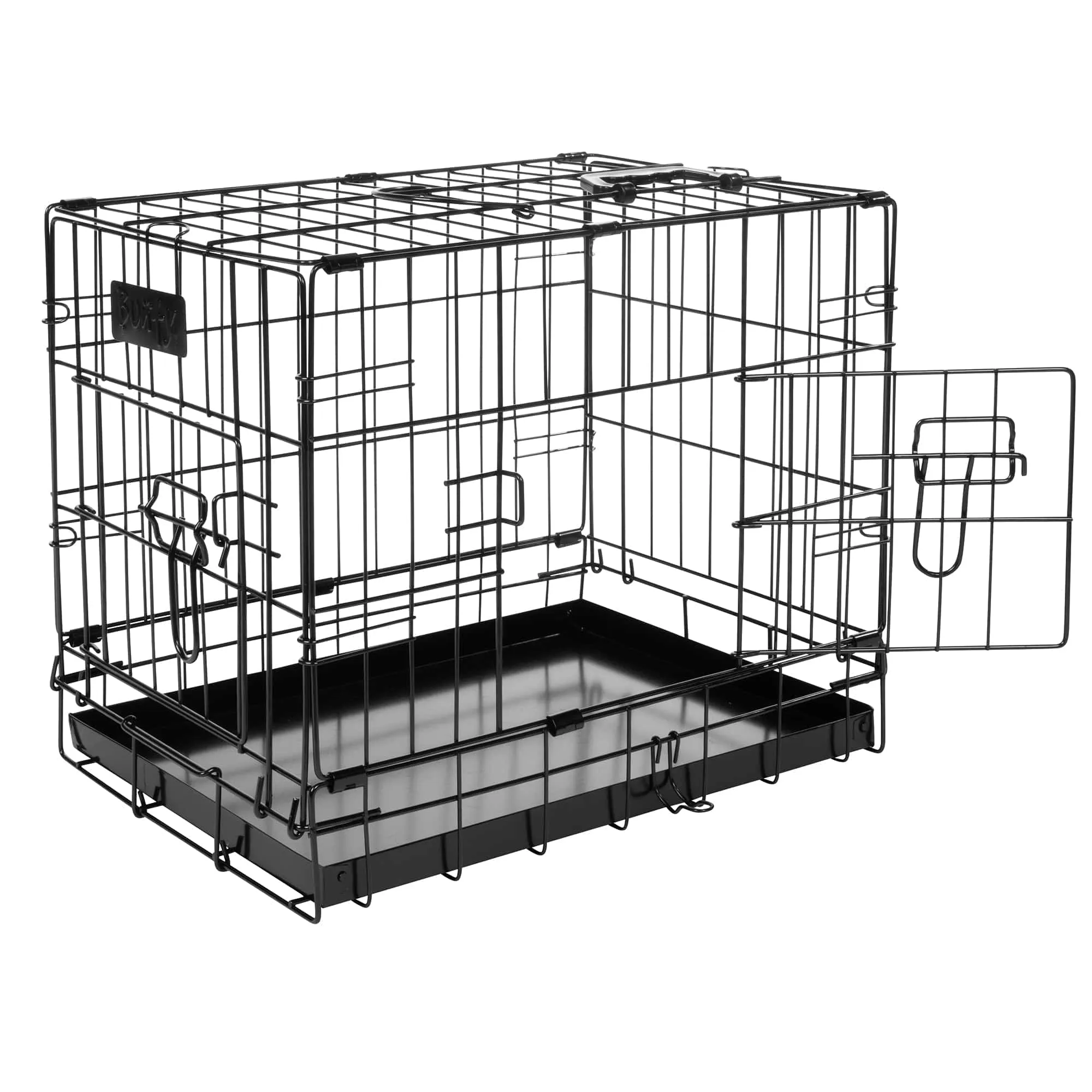 Bunty Metal Dog Cage Crate Bed Portable Pet Puppy Training Travel Carrier Basket