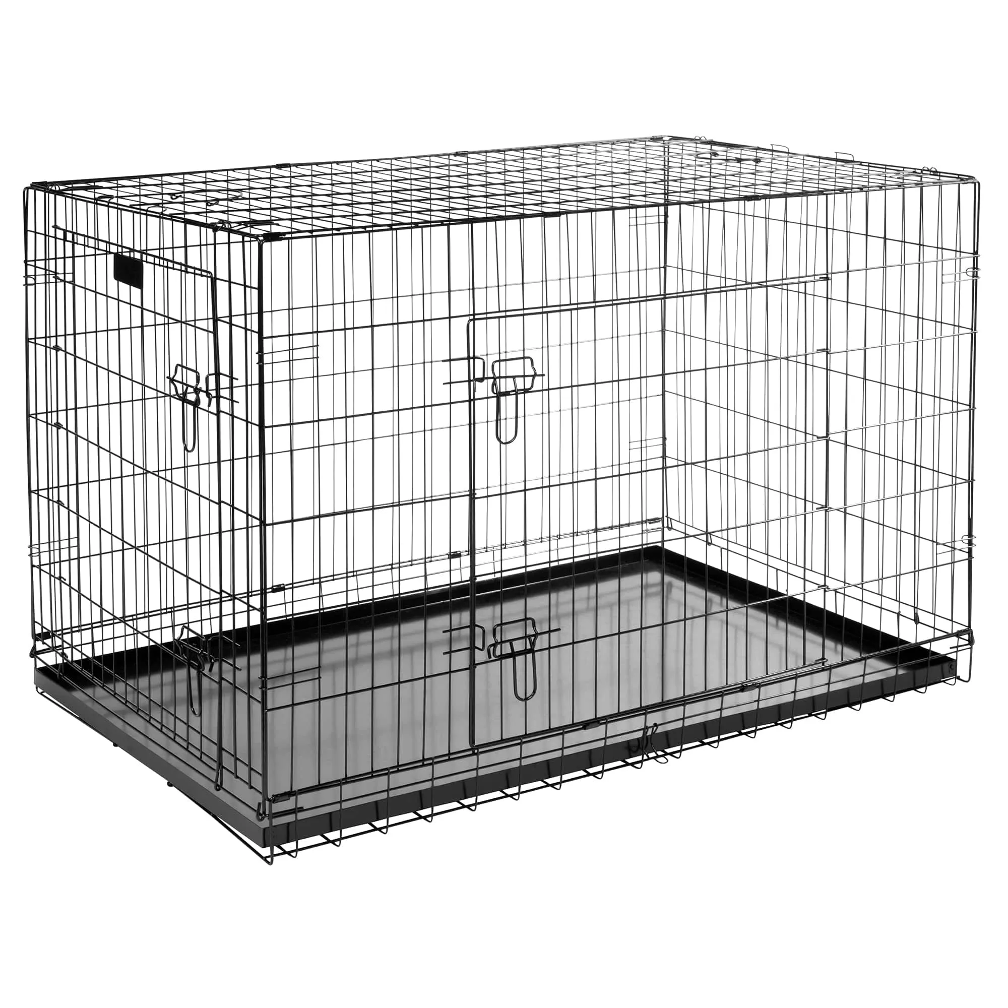 Bunty Metal Dog Cage Crate Bed Portable Pet Puppy Training Travel Carrier Basket