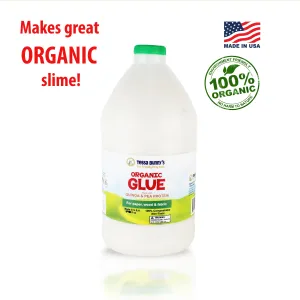 Case of Two 1/2 Gallon Organic "School" Glue - Vegan