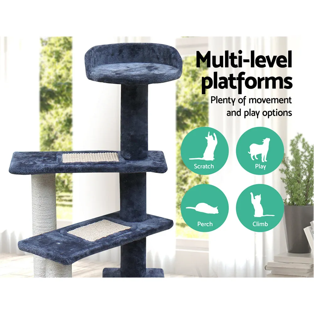 Cat Tree 100cm Trees Scratching Post Scratcher Tower Condo House Furniture Wood Steps