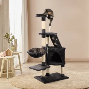 Cat Tree 120cm Trees Scratching Post Scratcher Tower Condo House Furniture Wood Multi Level