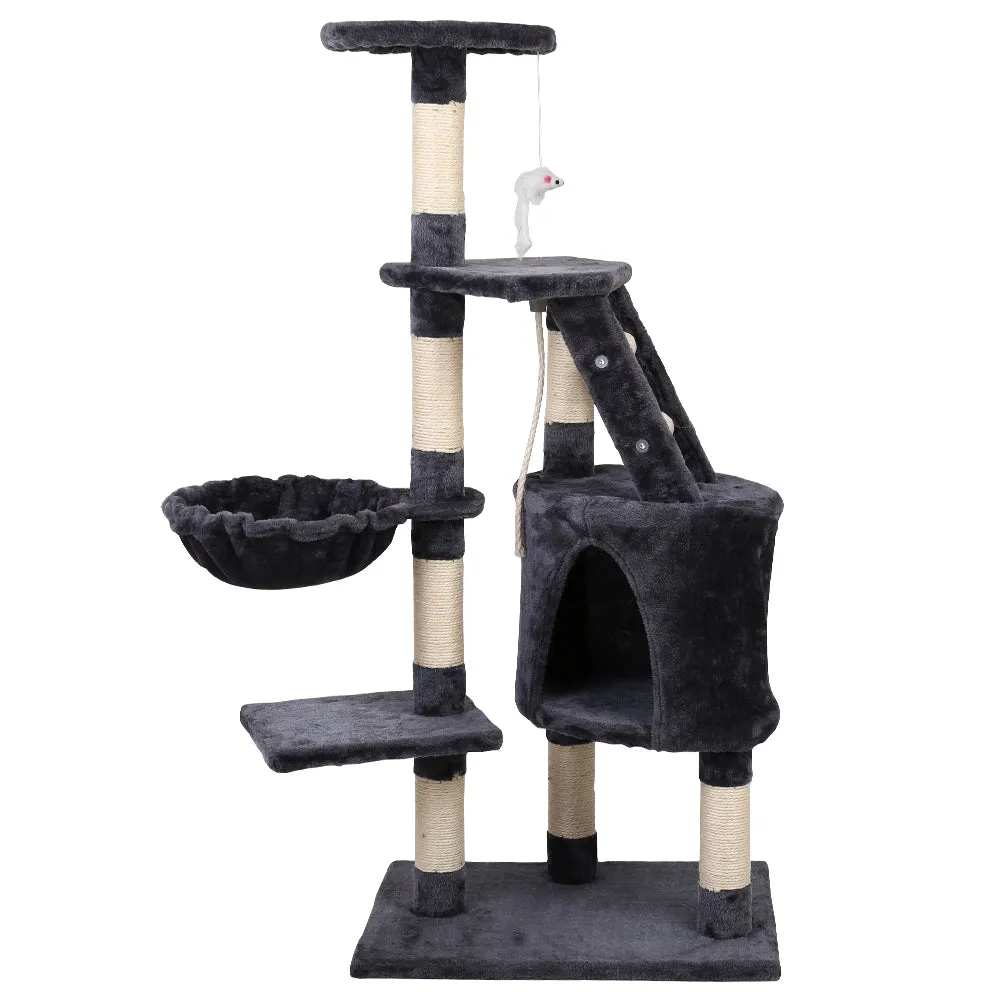 Cat Tree 120cm Trees Scratching Post Scratcher Tower Condo House Furniture Wood Multi Level