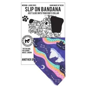 Creature Clothes Slip On Bandana Purple Polar Bear