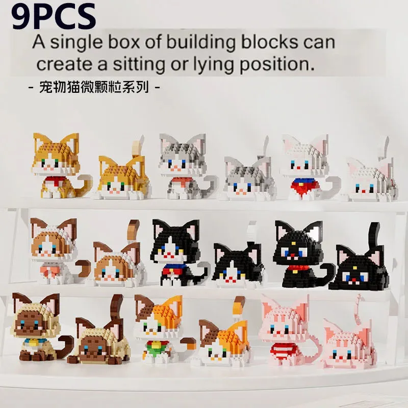 Cute Cats Building Block Toys