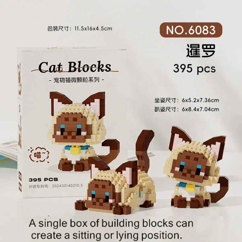 Cute Cats Building Block Toys