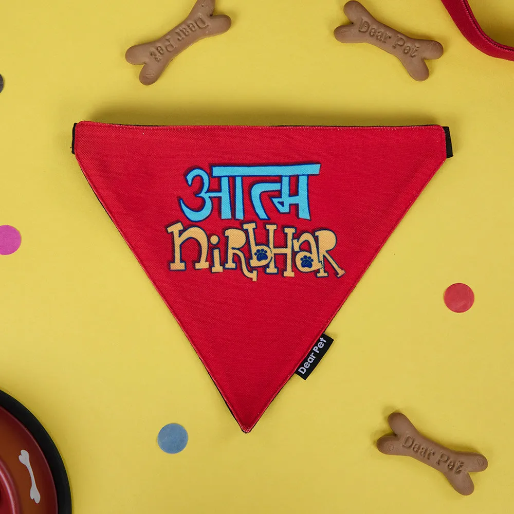 DearPet Aatma Nirbhar Dog Bandana