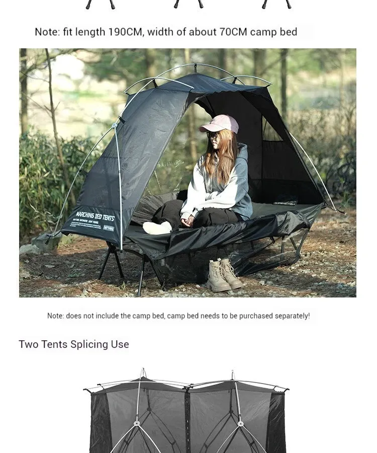 Difeike customer exposed camping beds, tents, single person hiking tents, lightweight overnight shelter for rain protection