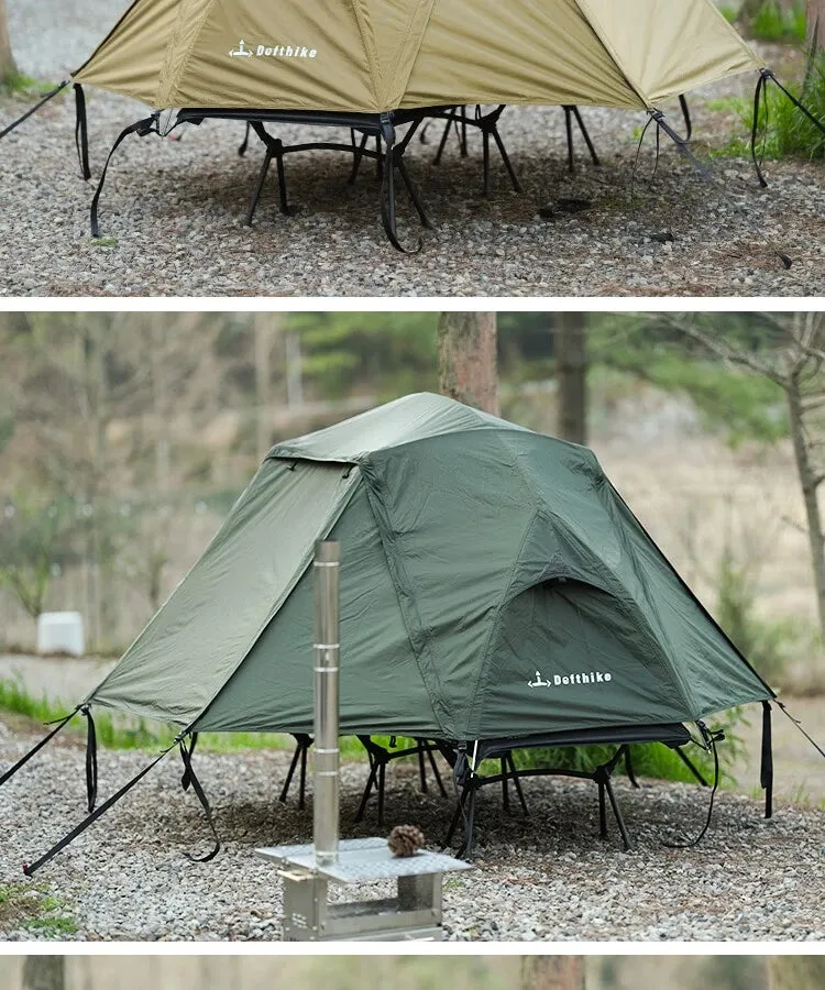 Difeike customer exposed camping beds, tents, single person hiking tents, lightweight overnight shelter for rain protection