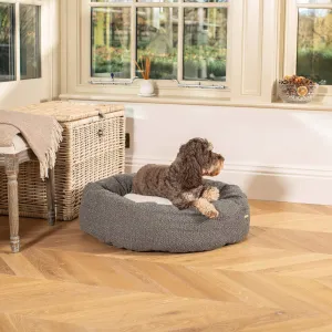 Donut Bed With Removable Covers in Granite Bouclé by Lords & Labradors