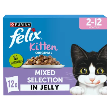 Felix Kitten Mixed Jelly 12x85g