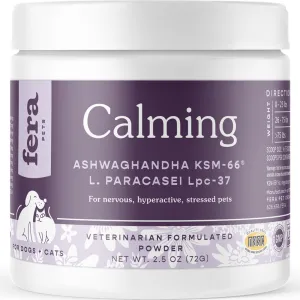 Fera Pets Calming Support Supplement Powder For Cats & Dogs 2.5oz