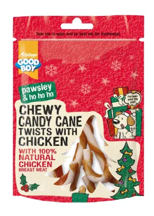 Good Boy Dog Candy Cane Twists with Chicken