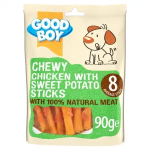 Good Boy Dog Chewy Chicken - Sweet Potato Sticks