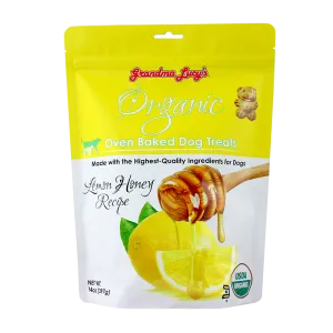 Grandma Lucy's Organic Oven Baked Dog Treats Lemon Honey 14oz