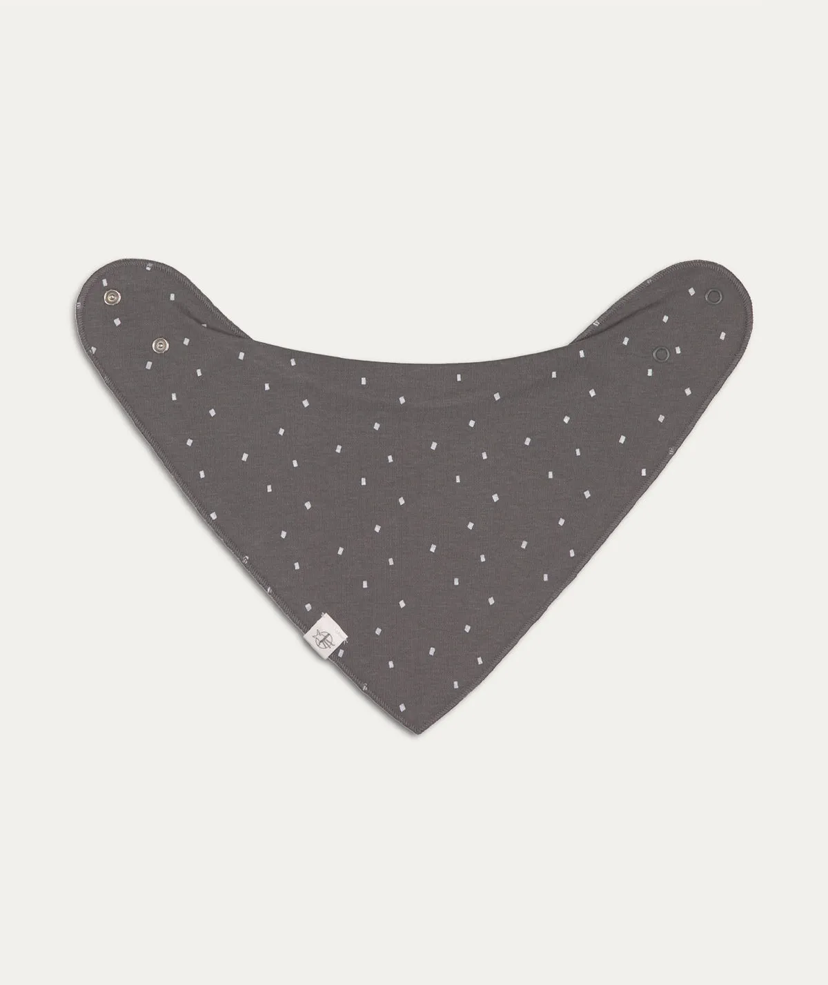 Interlock Bandana cowl neck - Speckles olive/ Spots anthracite