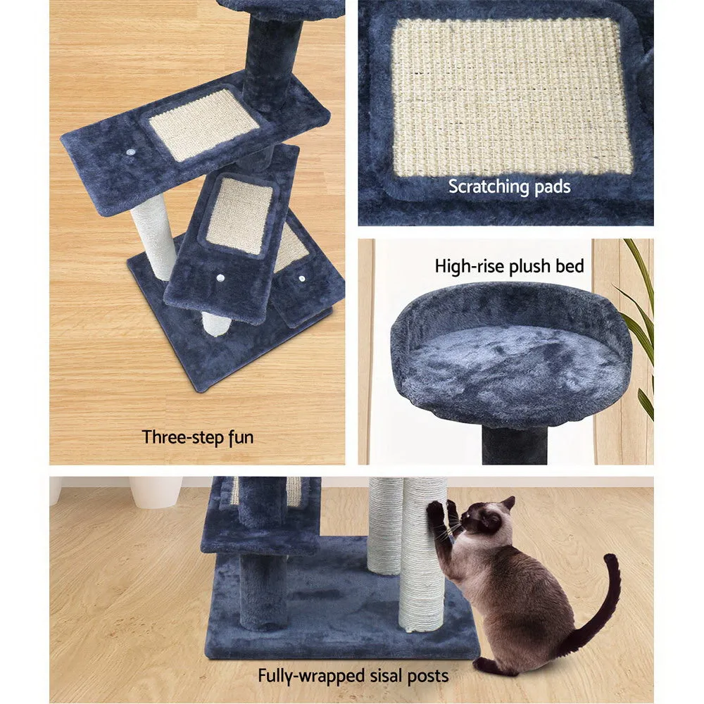 i.Pet Cat Tree 100cm Trees Scratching Post Scratcher Tower Condo House Furniture Wood Steps