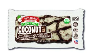 Jennies Organic Coconut Bar Cacao Nibs & Dark Chocolate 1.5oz