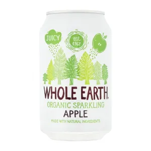 KA524 Whole Earth Organic Sparkling Apple Drink 330ml (Pack of 24)