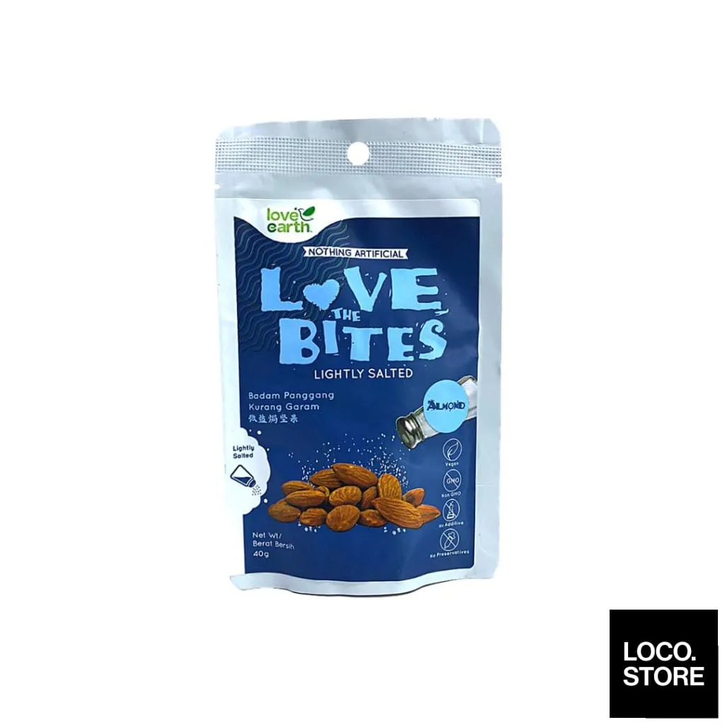 Love Earth Bites Lightly Salted Almond 40g