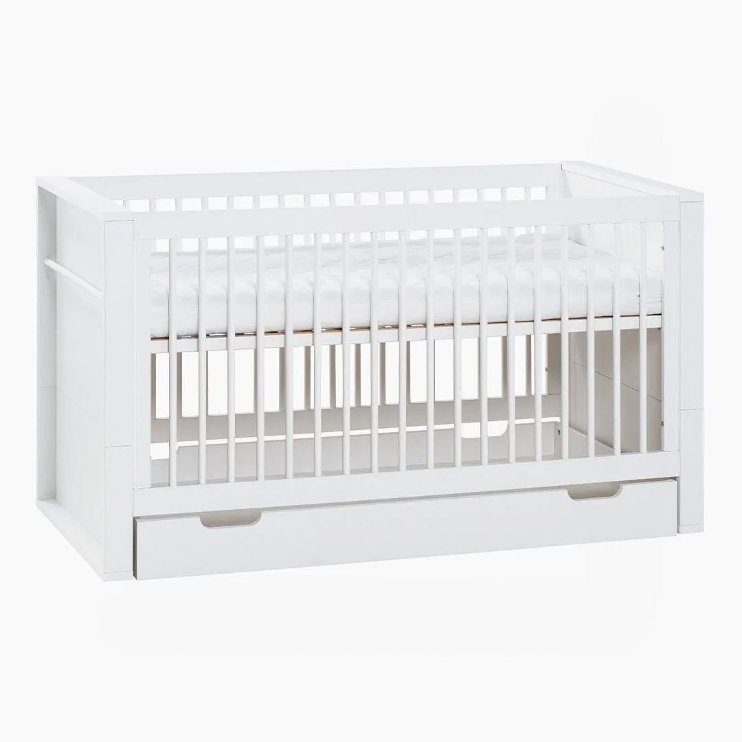 Milk Convertible Cot Bed With Storage Drawer (70X140)