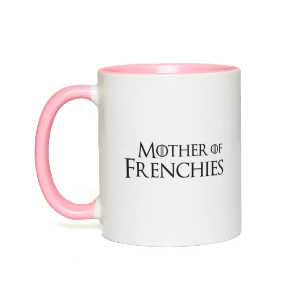 Mother of Frenchies Color Pop Accent Mugs (11 oz)