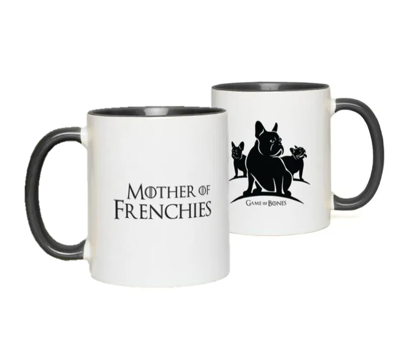 Mother of Frenchies Color Pop Accent Mugs (11 oz)