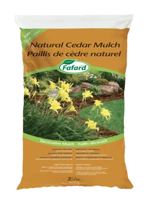 Natural Cedar Mulch 85L