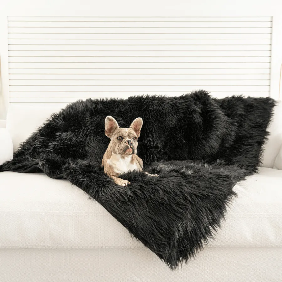 Paw.com x BarkBox PupProtector™ Waterproof Throw Blanket - Midnight Black