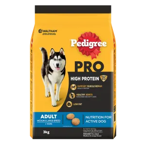 Pedigree Dog Pro High Protein Adult Medium & Large Breed 3kg