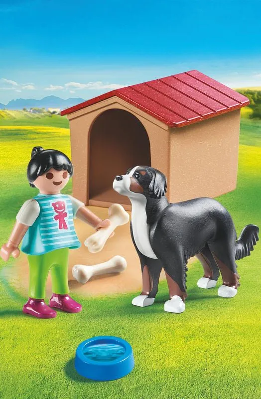 Playmobil 70136 Country Dog With Kennel