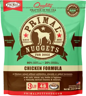 Primal Raw Frozen Chicken Formula For Dogs