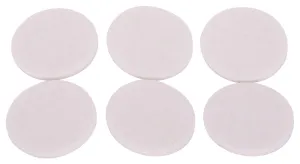 ProSource FE-50225-PS Furniture Pad, Felt Cloth, White, 1-3/8 in Dia, 5/64 in Thick, Round :CD 6: QUANTITY: 1