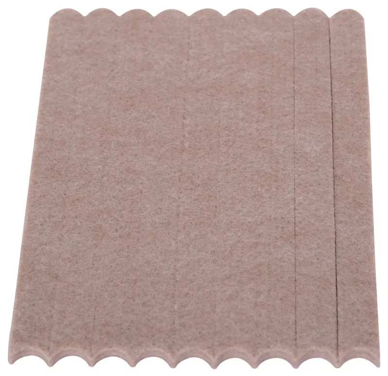 ProSource FE-S106-PS Furniture Pad, Felt Cloth, Beige, 6 x 1/2 in Dia, 1/2 in W, 3/16 in Thick, Square :CD 9: QUANTITY: 1