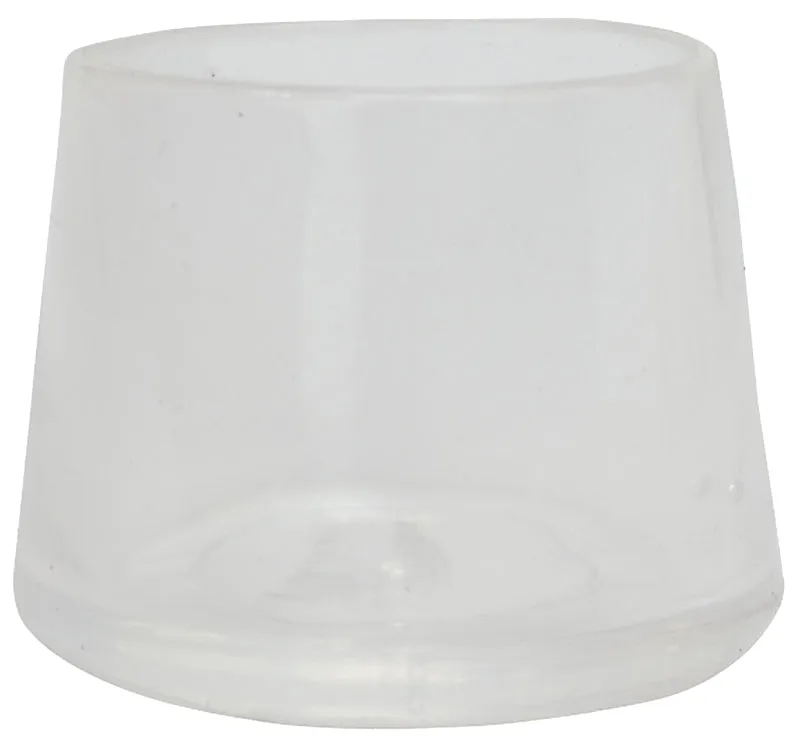 Shepherd Hardware 6210 Leg Tip, Round, Plastic, Clear, 3/4 in Dia, 3/4 in H :CD 4: QUANTITY: 1