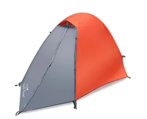 Single-person Aluminum Pole Tent Double-Layer Rainstorm-proof Windproof Light Portable Quick-Opening Professional Camping Tent