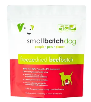 Small Batch Freeze Dried Beef Sliders Dog Food