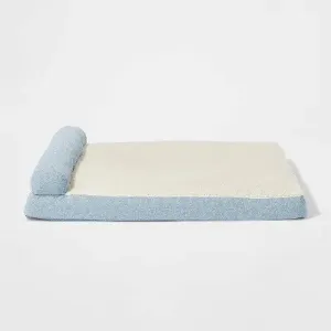 Sofa Bolster Dog Bed - XL - Light Blue - Boots & Barkley