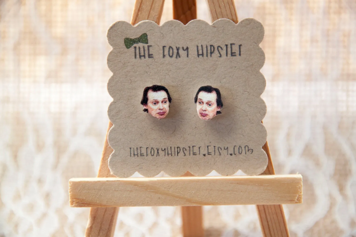 Steve Buscemi Inspired Stud Earrings