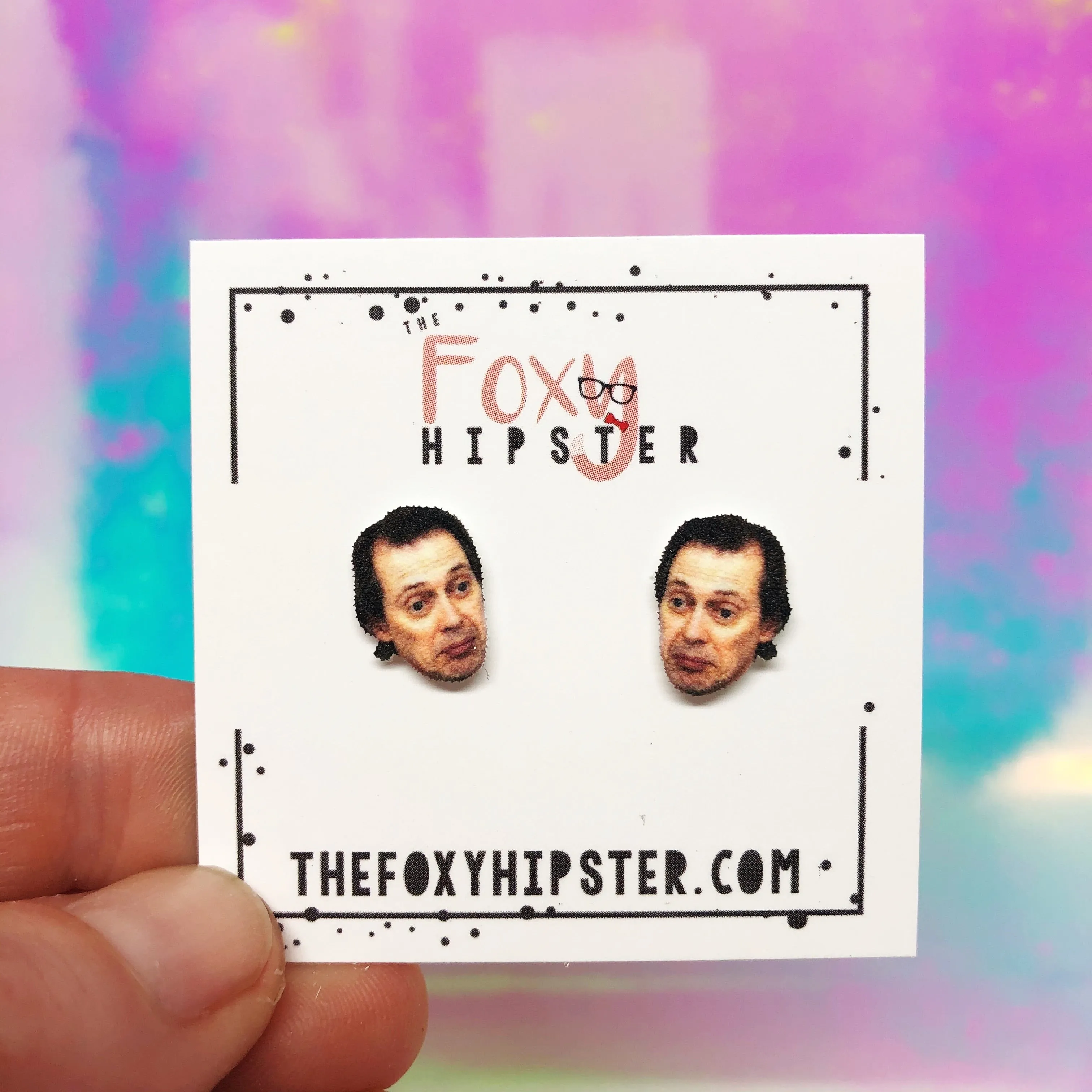 Steve Buscemi Inspired Stud Earrings