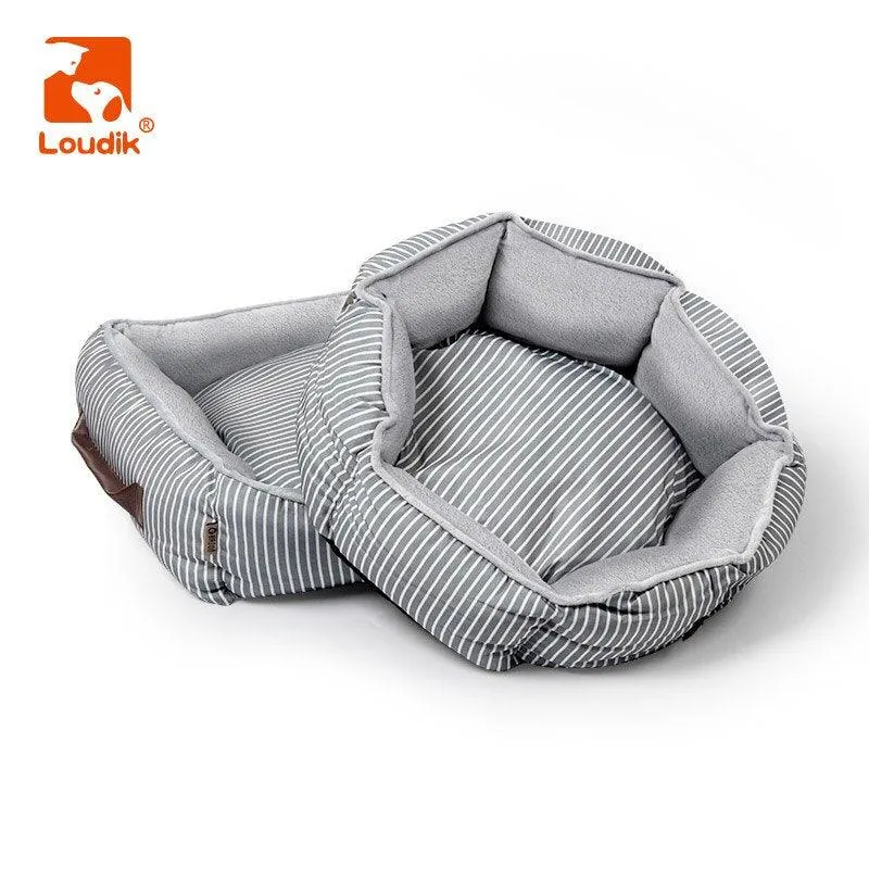 Summer Travel Outdoor Breathable Striped Dog Beds