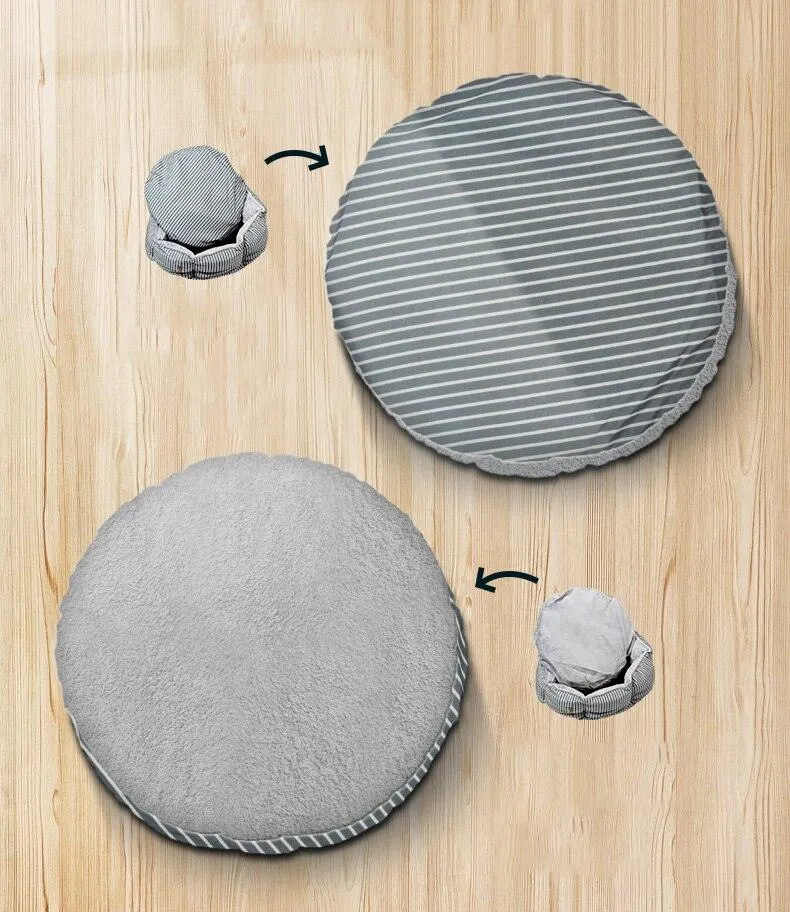 Summer Travel Outdoor Breathable Striped Dog Beds