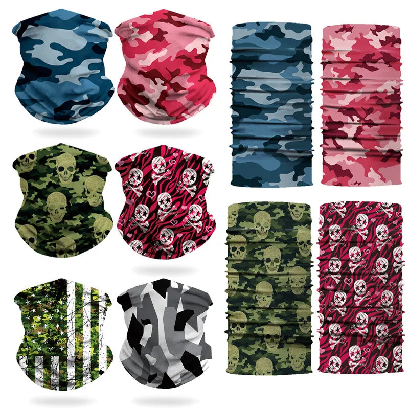 Sunscreen Mask Camouflage Printing National Flag Digital Printing Multifunctional Towel Headscarf