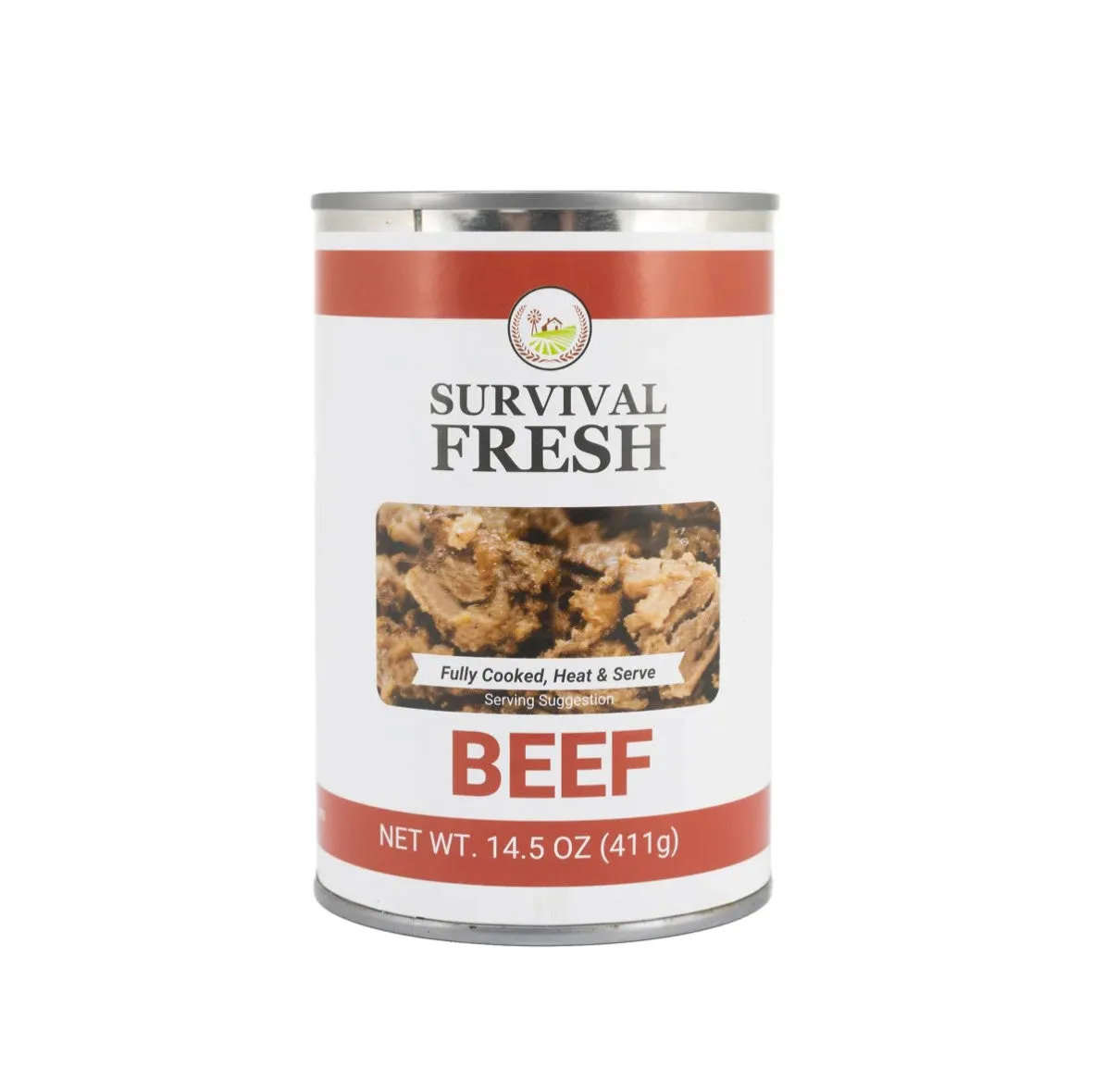 Survival Fresh Meats - Beef Canned Meat 14.5 oz Cans - Case of 12