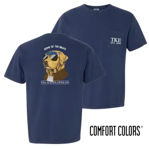 TKE Comfort Colors Short Sleeve Navy Patriot Retriever Tee